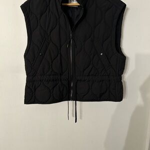 Zara Black Quilted Vest